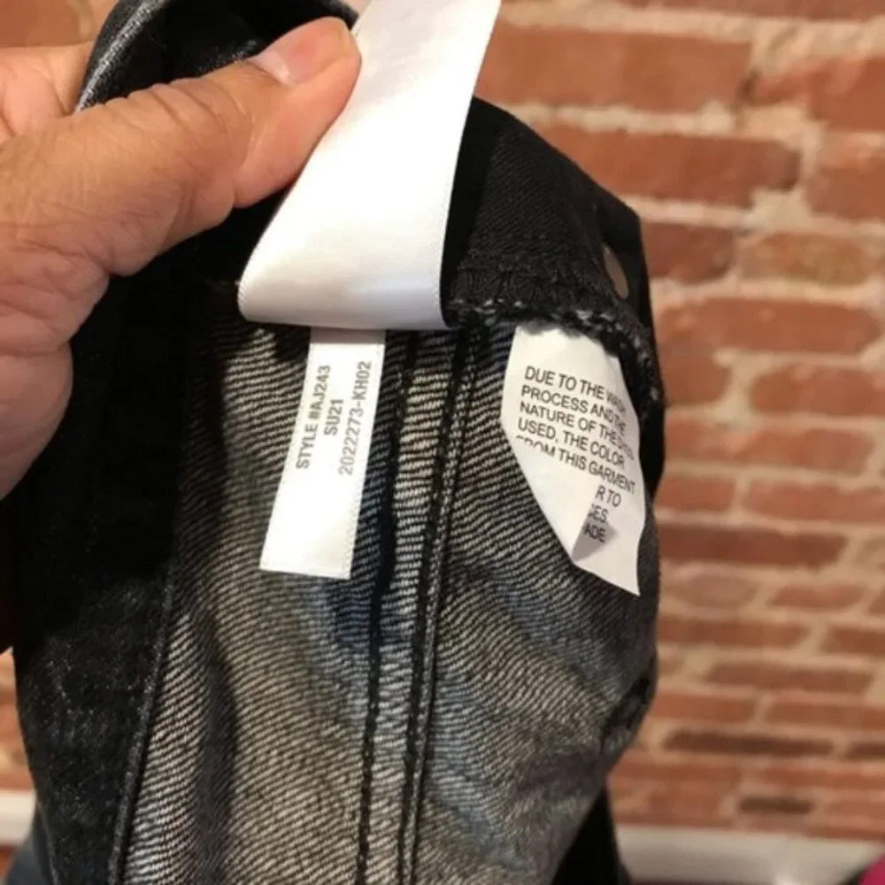 NEW Madewell Womens Relaxed Denim Shorts Size 32 Black Calverley Wash AJ243 - Picture 9 of 10